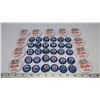 Image 1 : Lot of Labatts Blue Olympic Winter Games caps, unused (95) and "Brock is Back" pins (17)