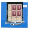 Image 1 : King George VI, 3 cent stamp block