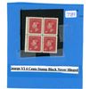 Image 1 : King George VI, 4 cent stamp block