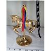 Image 3 : Brass carousel horse.