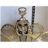Image 2 : Vintage Brass Peacock fan fireplace screen.