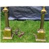 Image 2 : Brass vintage table lamps.