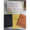 Image 5 : Group of Lutheran religious worship books. Messiah history, bible, Hymnal, German & Norwegian.