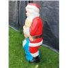 Image 2 : Very old outdoor, lighted Santa Claus. 44” tall