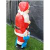 Image 4 : Very old outdoor, lighted Santa Claus. 44” tall