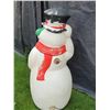 Image 3 : Vintage  outdoor lighted Frosty  Snowman. 39” high