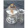 Image 2 : Clear vintage oil lamp.