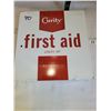 Image 9 : Older Curity wall mountable metal first aid kit & contents.