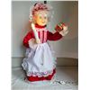 Image 2 : Vintage Christmas musical Grandma. Lighted candle, moving head & arms, 23” high. Music volume on /of