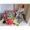 Image 1 : Grinch sing your heart out game & Grinch table top air blown inflatable.