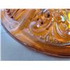 Image 6 : Indiana glass Amber Killarney pattern, 2 part relish dish,(small chip) Blue Davidson glass bowl (cra