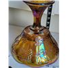 Image 5 : Vintage Harvest amber, carnival glass pedestal dish.