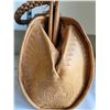 Image 5 : Vintage beautiful hand tooled soft leather Egyptian handbag.