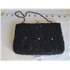 Image 1 : Vintage beaded clutch with hidden carrying chain.