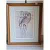 Image 1 : Paul Harplay 1989 signed Owl print. #886 of 3000  22 1/2” H  X 18 1/2” W