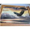 Image 4 : Framed majestic Bald Eagle print by Ronnie Hedge. 20” H X 23” W