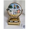 Image 2 : Vintage Hawaiian perpetual turning calendar. Genuine lava Coco joe's tiki carving &  a surf board bo