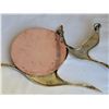 Image 3 : Brass and copper geese wall decor.
