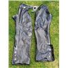 Image 1 : Men's leather motorcycle riding chaps, made in Canada.