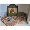 Image 1 : 3D wood kitchen/ restaurant salsa sign. Burlap rice & ginger bags.