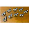 Image 1 : Vintage Lead Horse Figurines x 9
