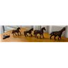 Image 2 : 1950’s Small Cast Bronzed Metal Carnival Horse Figurines x 5