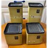 Image 1 : Vintage Yellow Canister Set