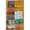 Image 1 : 13 Saskatchewan License Plates: 1962, 1963, 1965, 1966, 1967, 1968, 1969