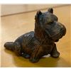 Image 1 : Vintage Scotty Terrier Dog Heavy Bronze Metal Figure - Paper Weight