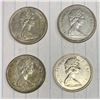 Image 2 : 1968 Canadian Twenty-Five Cent Coins x 4