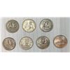 Image 1 : 1973, 1976, 1995, 1996, 1998, 2000 United States Twenty-Five Cent Coins x 7