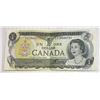 Image 1 : 1973 Canadian One Dollar Bill $1 signed by RW Lawson & G. Bouey