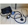 Image 1 : Blood pressure pump monitor,& stethoscope.