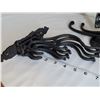 Image 2 : Cast iron wall mount coat hooks.