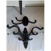 Image 3 : Cast iron wall mount coat hooks.
