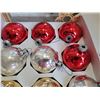 Image 2 : Full set of vintage '70's, USA made, glass Christmas ornaments.