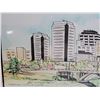 Image 4 : Framed water colour of Saskatoon Sk. Bridge & city. Signed by artist Paul Jacoby.