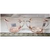 Image 1 : Pink Drepression glass, Cream & Sugar set