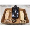 Image 1 : Lot of Vintage Landline Telephones, with table and wall mount