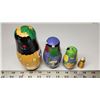 Image 1 : Vintage - "Matryoshka" Halloween wood stacking dolls