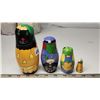 Image 2 : Vintage - "Matryoshka" Halloween wood stacking dolls