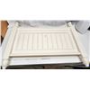 Image 3 : Shabby chic, White Head Board/Foot board/Gate - 42"