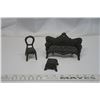 Image 2 : Cast Iron Sofa, Chair & Stool