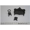 Image 3 : Cast Iron Sofa, Chair & Stool