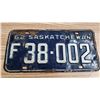 Image 1 : 1962 SK farm license plate