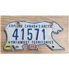Image 1 : NWT polar bear license plate