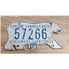 Image 1 : NWT polar bear license plate