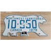 Image 1 : 1979 NWT polar bear license plate