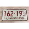 Image 1 : 1975 SK license plate