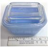Image 1 : Sky blue small pyrex with original lid butter dish